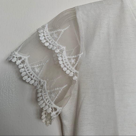 Lace Sleeve Tee - Picture 3 of 5